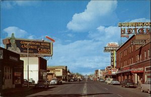 Elko Nevada NV Classic 1950s Cars Truck Casino Vintage Postcard