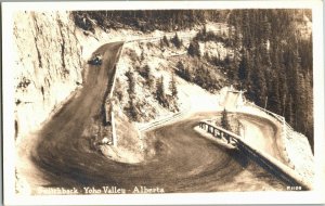 RPPC Yoho Valley Switchback, Alberta Vintage Postcard P29