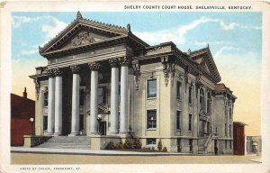 G35/ Shelbyville Kentucky Postcard c1930s Shelby County Court House