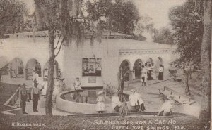 SULPHUR SPRINGS & CASINO GREEN COVE SPRINGS FLORIDA POSTCARD 1907