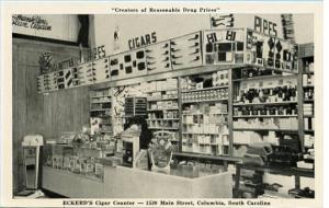 SC - Columbia. Eckerd's Drug Store, Cigar Counter