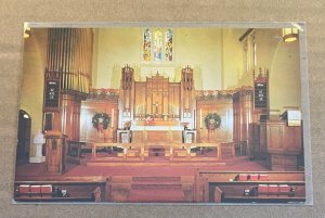 UNUSED POSTCARD - 1ST EVANGELICAL LUTHERAN CHURCH, 900 MAIN ST., BROCKTON, MASS.