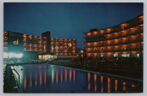 Hotel & Resort~The Deauville Hotel & Motor Inn~Atlantic City NJ~Vintage Postcard