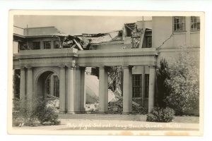 CA - Long Beach. March 10, 1933 Earthquake, Poly High School  RPPC