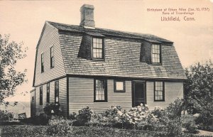 Birthplace of Ethan Allen, Litchfield, Connecticut, Early Postcard, Unused