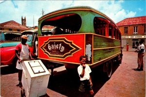 St George's, Grenada GAIETY LOCAL BUS & ICE CREAM VENDOR~Child 1966 4X6 Postcard