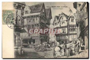 Old Postcard Old Morlaix Le Pave