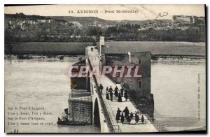 Old Postcard Avignon Pont St Benezet