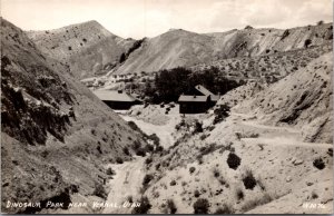 Real Photo Postcard Dinosaur Park near Vernal, Utah