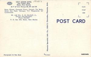 1950s Colt Motor Hotel Raton New Mexico Highways 85 87 64 Phoenix 11340