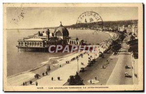 Old Postcard Nice News Terraces La Jetee Promeande