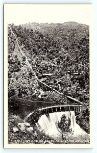 FRESNO COUNTY, CA California ~ KERCKHOFF DAM & CONSTRUCTION Camp  c1920 Postcard