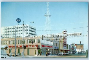 Anchorage Alaska AK Postcard Downtown With Captain Cook Hotel 1960s Vintage Cars