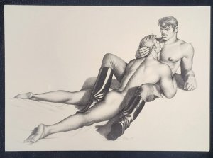 Tom of Finland Two Men ©1980 A Robert Samuel Blank Card. Gay Men...