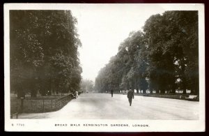 dc230 - ENGLAND London 1921 Kensington Gardens. Real Photo Postcard