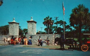 Vintage Postcard The Old City Gates Nation's Oldest City St. Augustine Florida