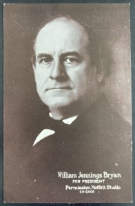 Mint USA Real Picture Postcard Politician William Jennings Bryan Portrait