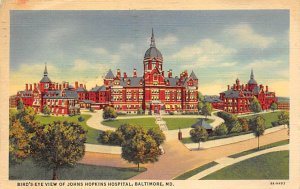 Bird's-Eye View of Johns Hopkins Hospital, Baltimore, MD, USA 1938 