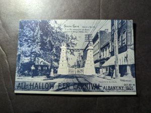 Mint 1905 USA Holiday Halloween Postcard Hallows Eve Carnival Albany NY