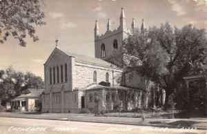 Salina Kansas Cathedral Tower Real Photo Antique Postcard K96365