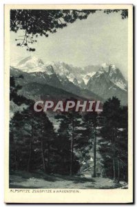 Postcard Old Waxenstein Alpspitze Zugspitze