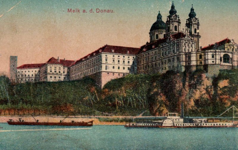 Melk Austria Danube River Vintage Postcard 