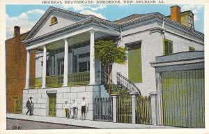 Civil War,c.'16, Confed Gen Beauregard Residence, New Orleans, LA, Old Postcard