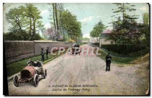 Postcard Old Automobile Circuit Seine Inferieure out of Fresnay Folny