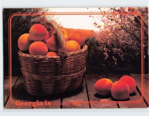 Postcard Georgia is Peachy, Georgia