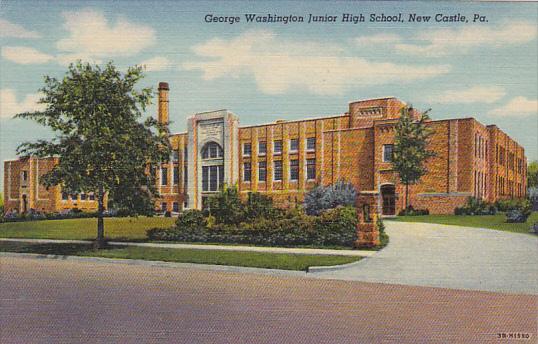 George Washington Junior High School New Castle Pennsylvania Curteich