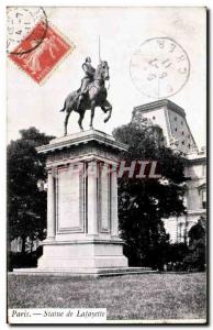 Paris CPA Statue of Lafayette