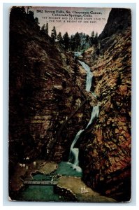 Seven Falls South Cheyenne Canon Colorado Springs CO, Waterfalls Postcard