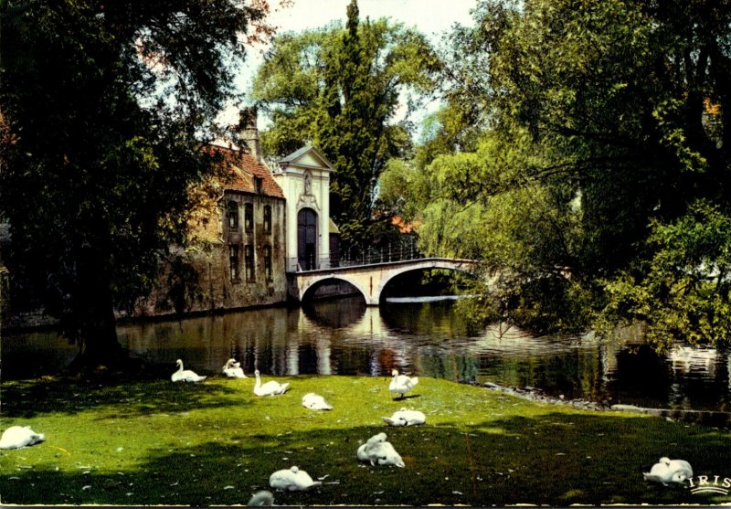 Belgium Brugge Entrance To The Beguinage