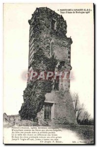 Old Postcard Montfort L'Amaury S & O Tour of Anne of Brittany in 1498