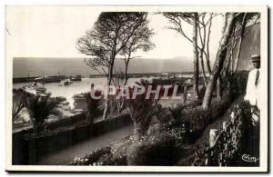 Oran Algeria Postcard Old Harbor view from the promenade of & # 39etang