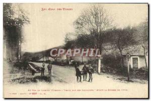 Old Postcard Customs Cols des Vosges At the pass Lubine visit by customs befo...