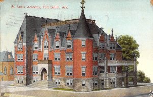 Early Color, St Ann's Academy, Fort Smith, AR,Fayetteville Msg, Old Postcard