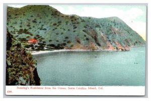 Vintage 1910s Postcard Bannig's Residence Santa Catalina Island, California