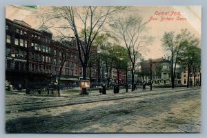 NEW BRITAIN CT CENTRAL PARK ANTIQUE POSTCARD