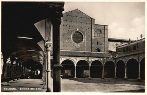 Vintage Postcard Bologna Chiesa Dei Servi Basilica in Bologna Italy RPPC