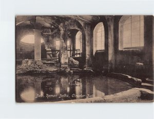 Postcard Circular Bath Roman Baths Bath England