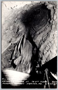 Vtg Stanton Missouri MO Cathedral Tower Meramec Caverns RPPC Real Photo Postcard