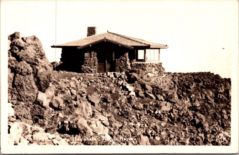 Real Photo Postcard The Lookout Haleakala, Maui, Hawaii