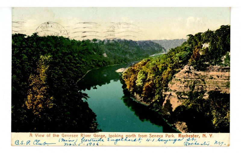 NY - Rochester. Seneca Park, Genesee River Gorge