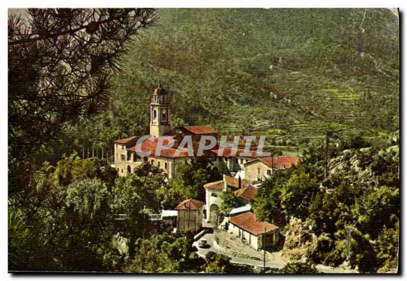 Old Postcard Notre Dame De Laghet The Sanctuary General view
