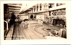 Wisconsin Land O'Lakes Gateway Lodge The Recreation Room Real Photo