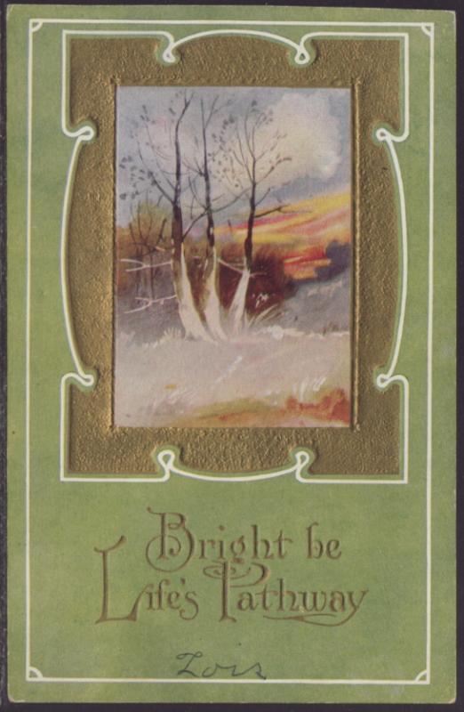 Bright Be Life's Pathway,Scene Postcard