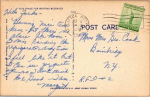 Main Entrance Camp Robinson Arkansas c1940s Vintage Postcard P18