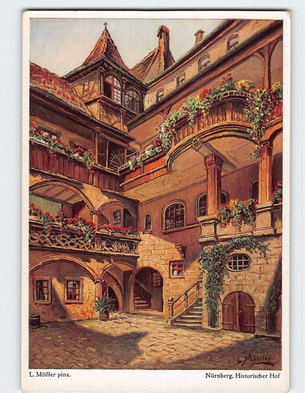 Postcard Historischer Hof, Nürnberg, Germany