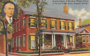 Boyhood Home of Woodrow Wilson Corner of 7th and Telfair Street Augusta, Geor...